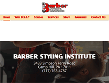 Tablet Screenshot of barberstylinginstitute.com